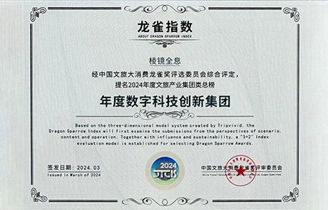 LNGIN304am永利集团荣获“龙雀指数 | 年度数字科技创新集团”奖